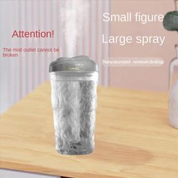 12.85oz Mini Ultrasonic Air Humidifier, With Aromatherapy Essential Oil Diffuser -Quiet And Portable For CarBedroom, Office Use