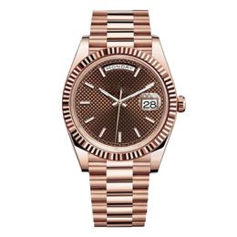 Męskie zegarek Stylowe fajne automatyczne zegarki mechaniczne Designer Wysokiej jakości Montre Day Wristwatches Eleganckie panie 904L Data stali nierdzewnej 41 mm