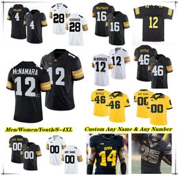 NCAA College Iowa Hawkeyes Football Jerseys Cade McNamara Leshon Williams Jaziun Patterson Kaleb Johnson Luke Lachey Erick All Jay Higgins Deontae Craig Jackson 4X 4X