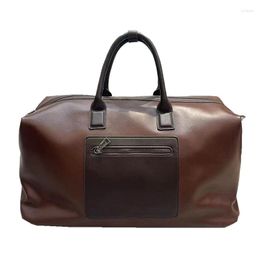Duffel Bags Travel Bag Large Capacity Waterproof Portable Business Handbag Men Women Leather Fitness Casual Shoulder Crossbody Y61A