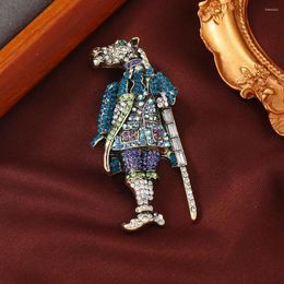 Brooches Muylinda Vintage Horse Knight Brooch Rhinestone Animal Suit Pin For Women Clothing Gift Friends