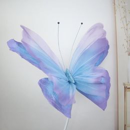 Decorative Flowers Butterfly Wedding Scene Background Wall Decoration Flower Shopping Mall Counter Pography Studio Props Paper