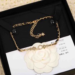 2023 Luxury quality charm pendant necklace with diamond and black genuine leather in 18k gold plated have box stamp PS4529A