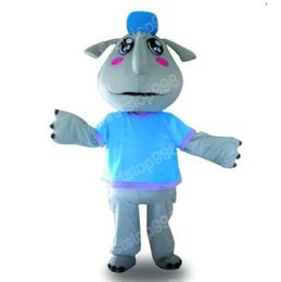 Halloween rhinoceros Mascot Costume High Quality Cartoon Anime theme character Adults Size Christmas Party Outdoor Advertising Outfit Suit
