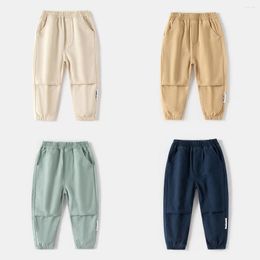 Trousers Casual Boys Ankle Length Pants Toddler Baby Autumn Spring Kids Children's Clothes Elastic Waist