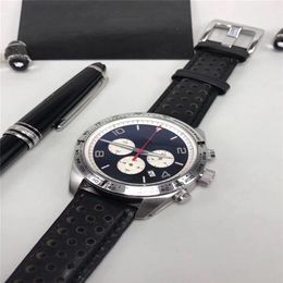 Man watch Stainless steel luxury watch mechanical quartz stopwatch sports New chronograph watches 015260R