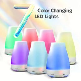 1pc Simple Colorful Night Light Humidifier Upgraded Diffusers For Essential Oils, Aromatherapy DiffuserCool Mist Essential Oil Diffuser, 7 Color Changing LED Light