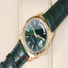 106 High quality men or womens new arrivel Green dial Automatic Mechanical Wrist Watch 36mm gift daydate 118138 watch Sapphire gla244K