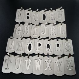 Gift Stainless Steel 26 English Alphabet Name Sign Necklace Initial Letter Symbol Detachable Double Layer Text Jewellery Pendant Nec220a