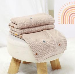 Blankets Swaddling Knitted Baby Blankets born Nordic Nursery Swaddle Wrap Throw Blanket Cotton Soft Baby Stroller Crib Blanket Bedding Quilt 230923