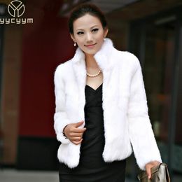 Women's Fur Faux Fur Autumn Winter Real Genuine Rabbit Fur Coat Women Full Pelt Real Rabbit Fur Jacket Fashion Fur Mandarin Collar Overcoats 230923