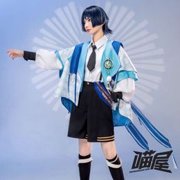 Anime Game Genshin Impact Cosplay Costume Wanderer Kunikuzushi Ballader Derivative Uniform Halloween Role Handsome Daily Outfit
