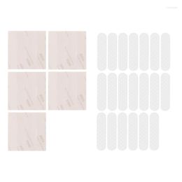 Bath Mats 20Pcs Hanger Strips Non Slip Adhesive Tape Transparent Closet Accessories