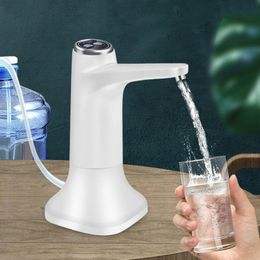 Other Drinkware Automatic Water Dispenser Electric Water Pump Button Control USB Charge Kitchen Office Outdoor Drink Dispenser Wine Extractor 230923