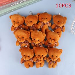 Plush Keychains Bear Doll Bear Bouquet Accessories Mini Teddy Bear Doll Cute Plush Toys Animal Bear Stuffed Doll Keychain Pendant Small Gift 230923