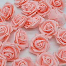 Dried Flowers 1020pcs 6cm PE Foam Rose Artificial For Home Wedding Deco Bride Bouquet Scrapbooking DIY Birthday Gift Supplies 230923