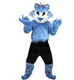 Discount Factory Blue Husky Fursuit Mascot Costume Fancy Dress Birthday Party Christmas Suit Carnival Unisex Adults Outfit