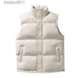 Men's Vests M-5XL Men's Warm Winter Thickened Gilet Windproof Body Warmer Padded s Quilted Insulated Puffer Sleeveless Jackets L230925