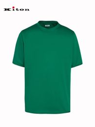 Mens T Shirts Summer kiton Cotton Round Neck Short Sleeve T-shirts Green Blue Orange