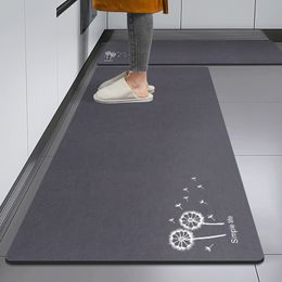 Carpets Slip Absorbent Kitchen Mat Quick Drying Living Room Carpet High Quality Anti Fall Rugs Oil Stain Floor Mats 230923