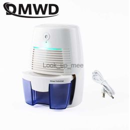 Dehumidifiers MINI Dehumidifier Portable USB Electric Absorbing Cooling Air Dryer Wardrobe Car Desiccant Moisture Absorber 500ML Water TankYQ230925