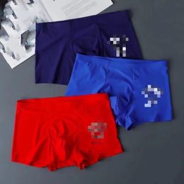 3pcs/lot Mens Underwear Underpants Boxer Ice silk Organic Cotton Shorts Modal Sexy Gay Male Boxers Breathable New Mesh Man Underwear Size L-4XL