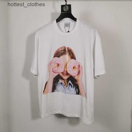 desiger shirts adlv The highest qualityT-shirts Korea Fashion Brand Adlv Teddy Bear Short Sleeve Doughnut Girls' T-shirt Couple's Half Sweep Size 11 Dieo 15 201A