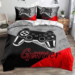 Bedding sets Gamer Bedding Sets for Boys Gaming Duvet Cover Set Video Games Comforter Cover Playstation Designs Bed Set with Pillowcase 230923