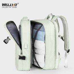 Extendible Travel Backpack Unisex Laptop Bag Women Large Luggage Bags Men's Students Business Trip USB Charge Mochila Bag Sport&Outdoor Packs custom wsap me