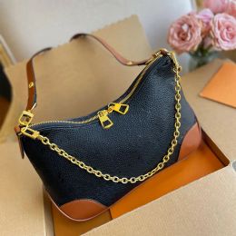 Tasarımcı Koltuklu Çanta Lüks Gerçek Deri Omuz Çantaları Kadın Vintage Boulogne Çanta Moda Crossbody Çantası Yarım Ay Çanta Zinciri Soho Tote Cüzdan M45831 M45832