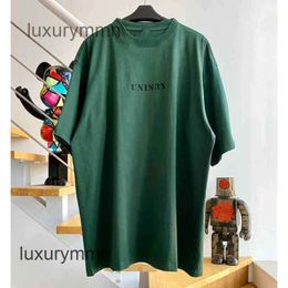 Fashion Hoodies balencigss T-shirts Designers Winter New Green Short Sleeve T-shirt Sru1 M107 MKIO
