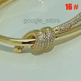 Knot Classic Bracelet Gold Bracelets Punk Women Best Luxurious Superior Quality Jewelry Brands Aaa Zircon Shiny Exquisit Golden Hard Body BangleQUV4