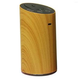 Jewellery Pouches Wood Grain Waterless Essential Oil Air Diffuser Car USB Nebulizer Rechargeable Mist Maker Light Brown