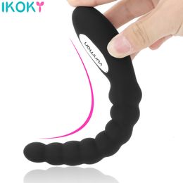 Vibrators 10 Speed Anal Vibrator Dual Motor Butt Plug Rechargeable Male Vibrating Dildo Prostate Massager For Couples Unisex Sex Toys 230925