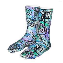 Men's Socks Physics Equations Blue Men Women Polyester Fashion Harajuku Spring Summer Autumn Winter Gift