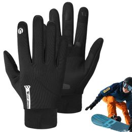 Ski Gloves Thermal Sports Padded Windproof Touchscreen Warm Winter Gear For Cycling Running Skiing Mountaineering 230925