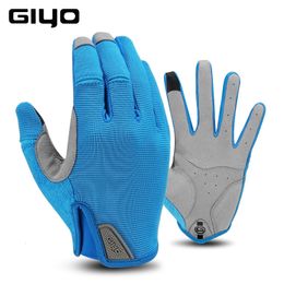 Sports Gloves GIYO S-05 Winter Full Finger Riding Glove Windproof Warm Antiskid Breathable Sports Gloves Cycling Equipment 230925
