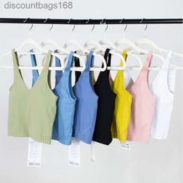 Lu-088 women Sports Yoga Bra Sexy Tank Top Tight Vest With Chest Pad No Buttery Soft Athletic Fitness Clothe CustomGh