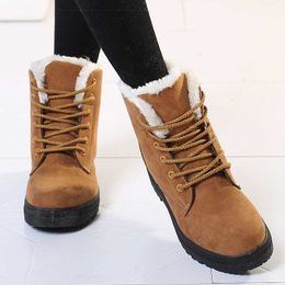 Women Boots Winter with Fur Low Heels Snow Ankle Bota Feminina Platform Booties for Women Shoes Heeled 230922