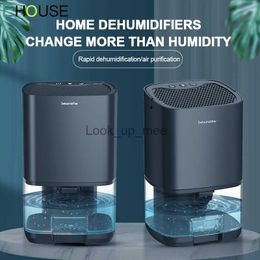 Dehumidifiers 1000ML Dehumidifier Air Purifier 2 in 1 Portable Home Appliance Quiet Air Dryer with Colourful Adjustable LED Light Sleep ModeYQ230925