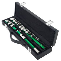 Flute 16Hole Musical Instrument with Case Screwdriver Hole Key Cupronickel Flute