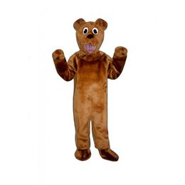 Halloween High quality BEAR Mascot Costume Cartoon Fancy Dress fast shipping Adult Size