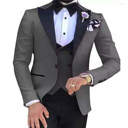 Men's Suits TPSAADE 3 Pieces Custom Made Terno Slim Fit Groom Wedding Blazer Trousers Masculino (Jacket Pant Vest Tiebow)