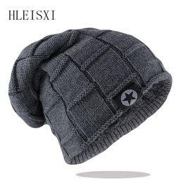 New Unisex Beanie Hat Knit Wool Warm Winter Hat Thick Soft Stretch Hat For Men And Women Fashion Skullies & Beanie