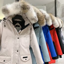 Giacca da donna di design canadese Gooses Cappotti Piumini da donna Parkers Giacca invernale calda e antivento con cappuccio invernale