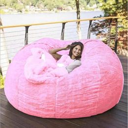 Chair Covers Microsuede Foam Giant Bean Bag Memory Living Room Lazy Sofa Soft Cover279i