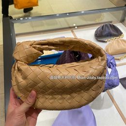 Bag Jodie Designer Bottegass Face Sister Spring/summer Mini Woven Nude Handbag Leather Shoulder Crossbody Bags Logo Venetass