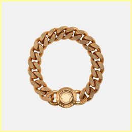 Designer Bracelet For Men Women Luxury Jewelry Fashion Gold Head Bracelet Mens Brands V Chain Link Wedding Hip Hop Sets Necklaces 235u