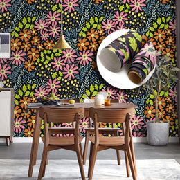 Wallpapers Self Adhesive PVC Wallpaper Household Cabinet Renovation Wall Stickers Bedroom Wardrobe Kitchen Bathroom Washstand Sticker