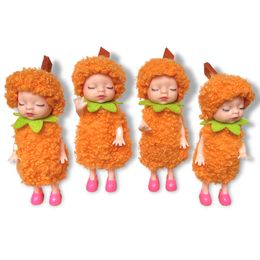 Halloween Pumpkin Elf Display 11CM Super Cute Pumpkin Elves Doll Halloween Mini Doll Home Party Decoration